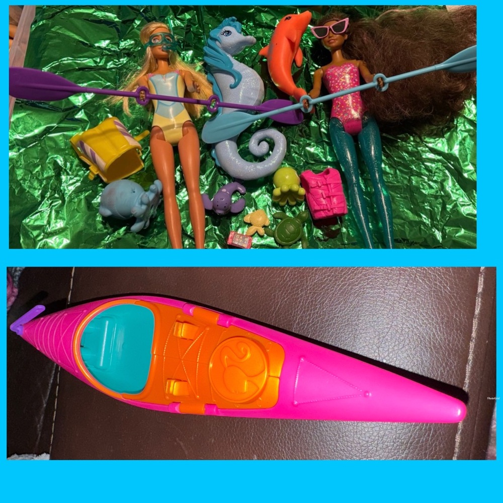 Barbie aquatic & sea life collection Dolphin, seahorse, octopus
